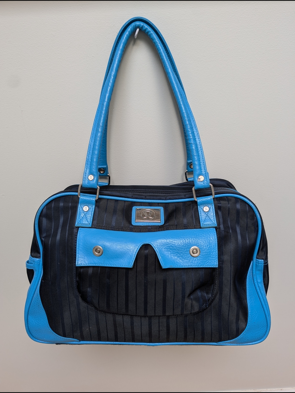 Vintage lululemon Weekender Bag | Black & Turquoise